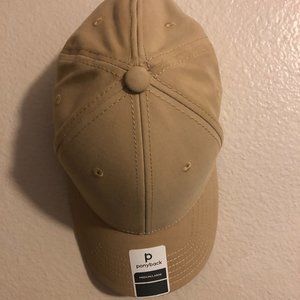 Khaki PonyBack Hat